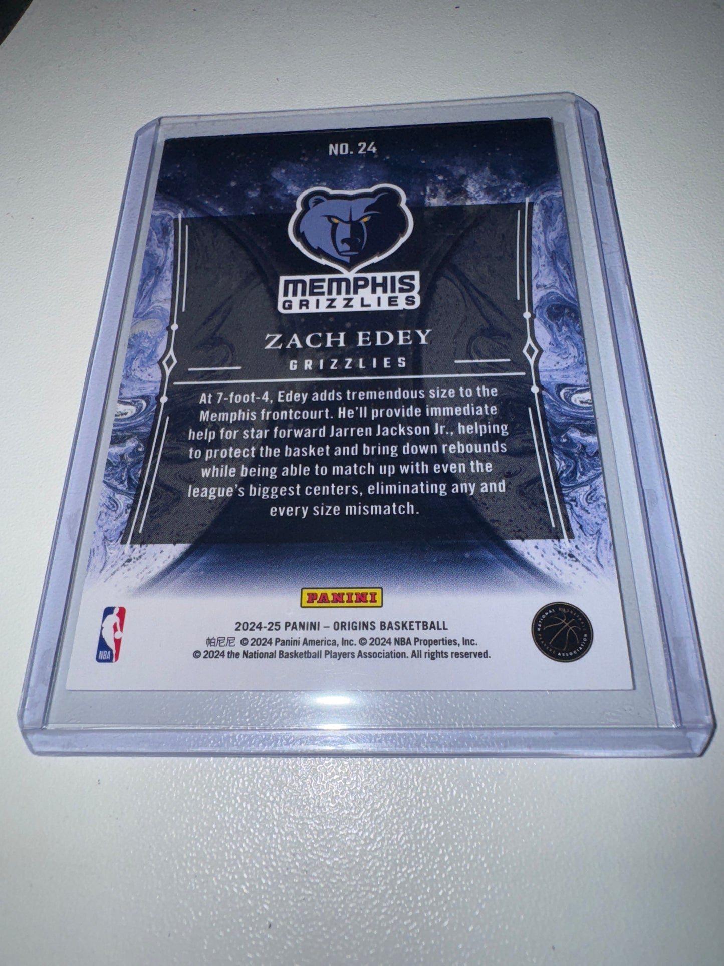 Zach Edey Origins Rookie Card Rare - Basketball