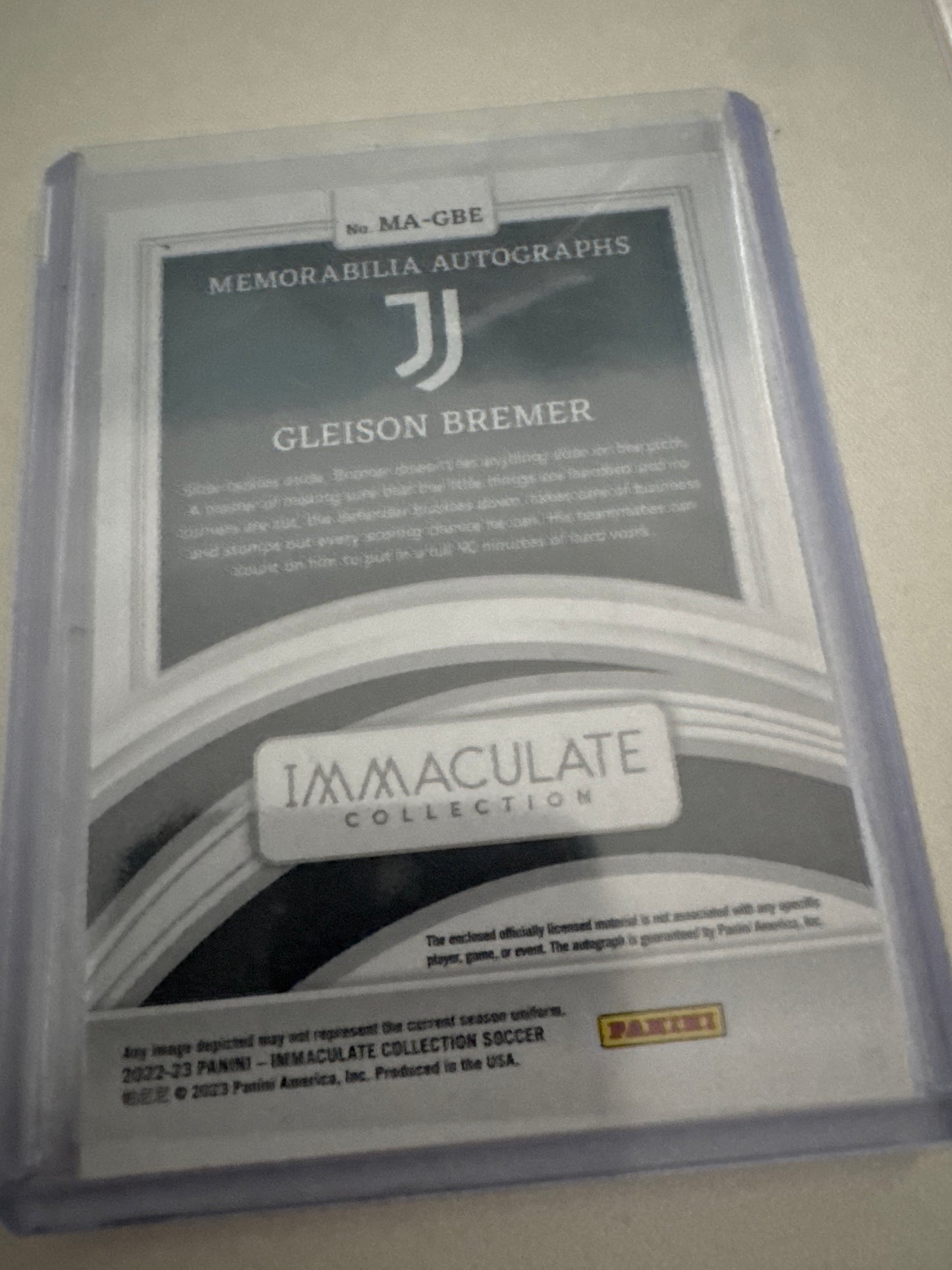 IMMACULATE Gleison Bremer Autograph - Football